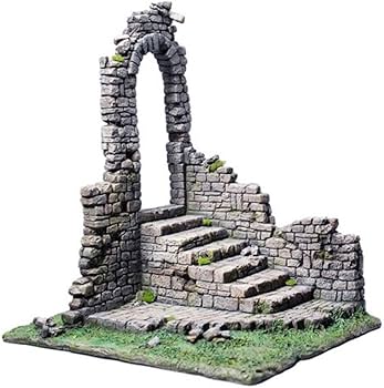 Amazon.co.jp: ジオラマ 1/12スケール 中世の遺跡 MMMトイズ
