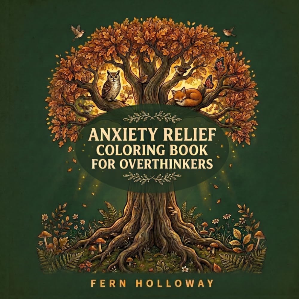Anxiety Relief Coloring Book for Overthinkers: Calming Designs to Quiet Your Mind and Stop Overthinking (Quiet the Mind Series)