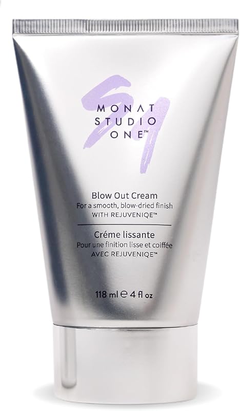 MONAT Studio One Blow Out Cream - Crema/cuidado del cabello antiencrespamiento que ayuda a alisar y suavizar el cabello mientras se utilizan productos de peinado con calor. Protector térmico/calor: peso neto. 118 ml / 4 fl. onz.