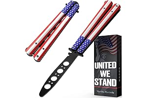 Squidy-B – American Patriot Balisong Butterfly Knife – Plastic Trainer