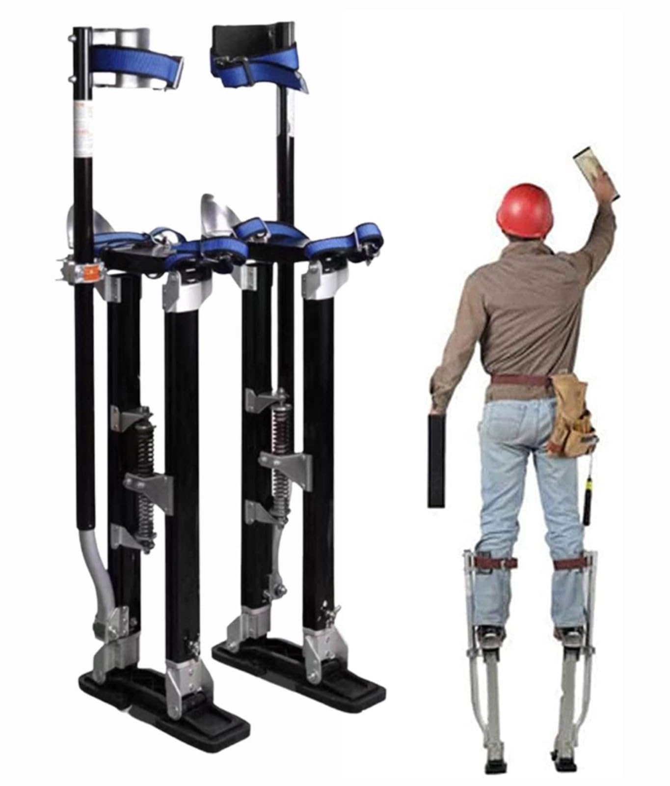 Szczudła malarskie, Szczudła do płyt gipsowo-kartonowych, Regulowane szczudła aluminiowe, Szczudła strychowe Szczudła tynkarskie Szczudła robocze dla malarzy Montaż sufitów dla malarzy Taśmowanie Cz