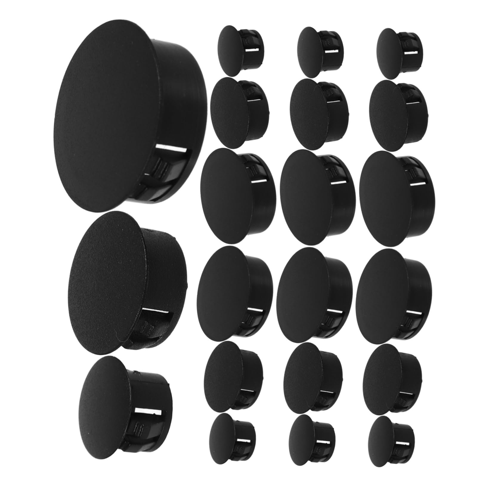 90pièces Bouchons pour Meubles Cache Embouts Plastique Bouchons pour Ouverts
