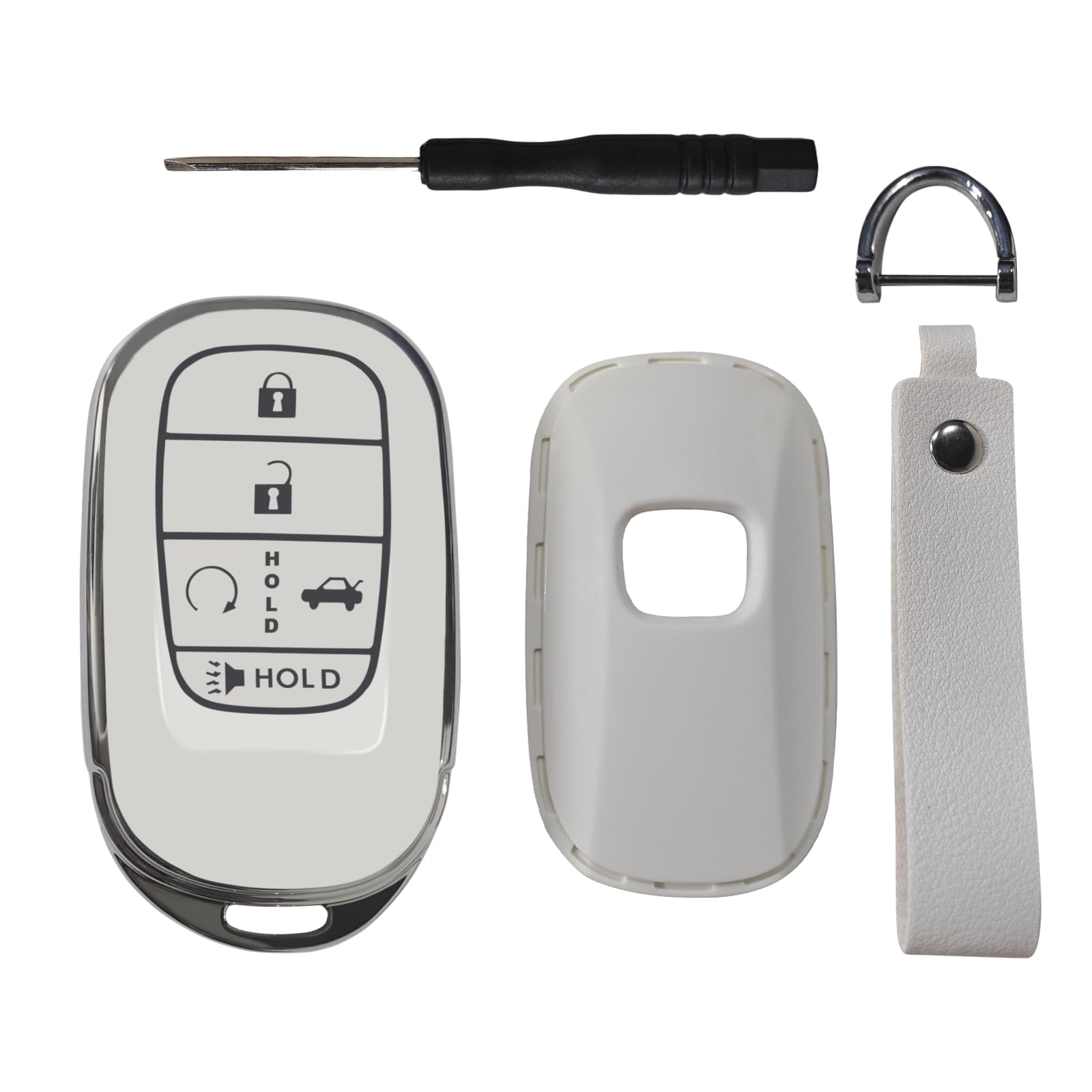 Transparent Black TPU Car Smart Key Fob Case Cover for Honda Civic 11 CRV 6 HRV | UK Transparent Black TPU Car Smart Key Fob Case Cover for Honda Civic 11 CRV 6 HRV | UK