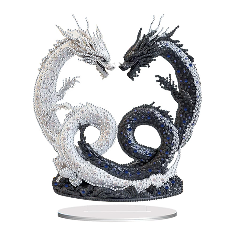 Fiorky Animal Diamond Art Desktop Ornaments, Special Shape Diamond Painting Kit 5D Diy Gem Art Painting Kits For Home Table Decor Crafts Gifts Bedroom Table Decoration