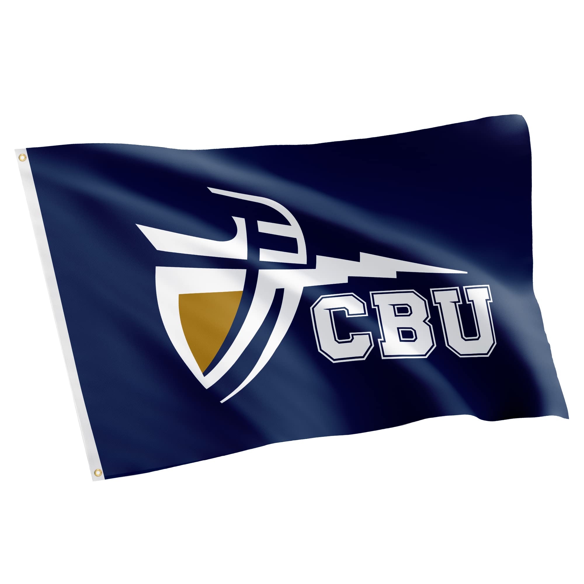 California Baptist University CBU Flag - 3 x 5 Feet Lancers Banner, Indoor/Outdoor Durable Fabric, 100% Polyester Design (Style 1)