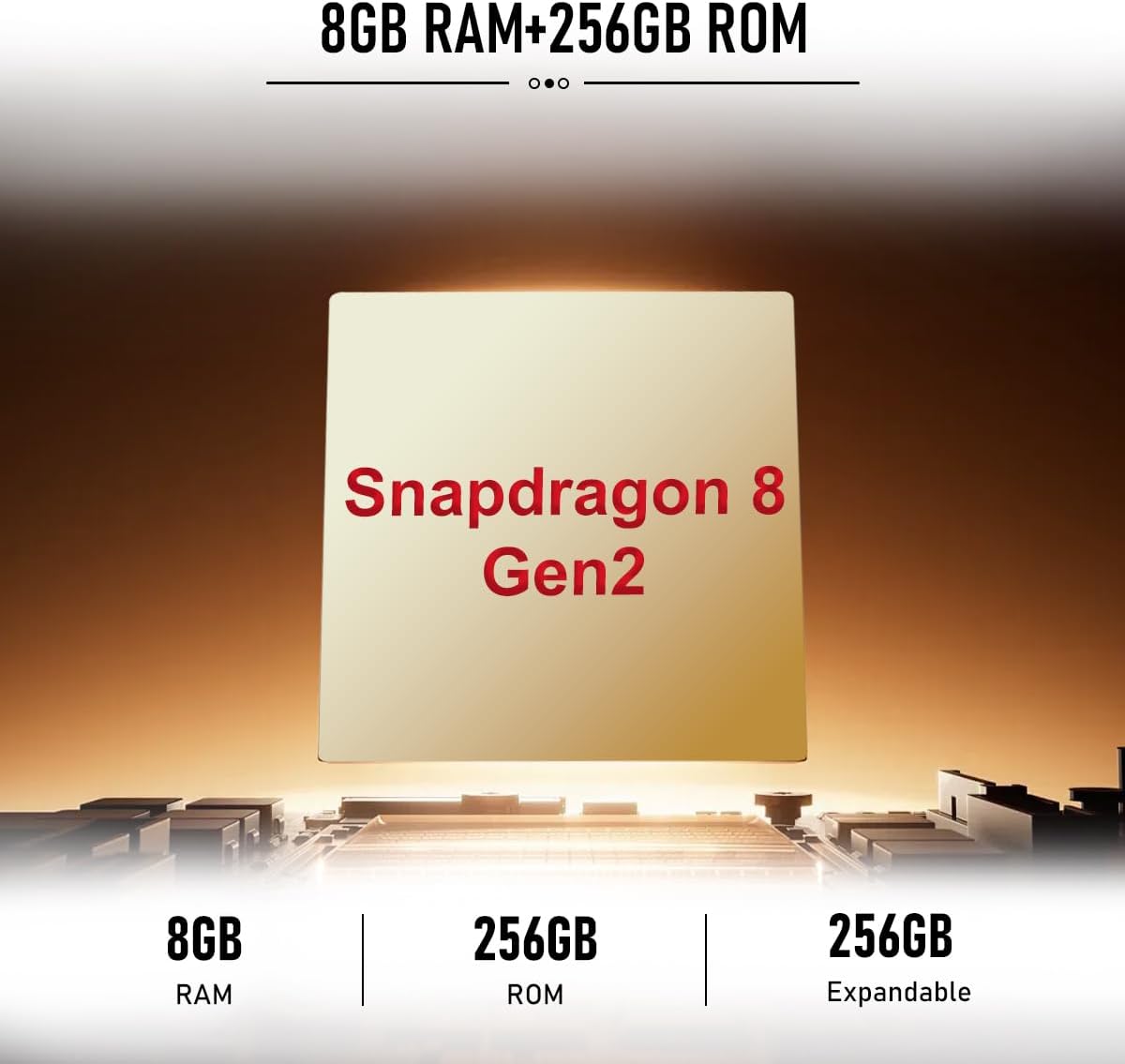 K70 5G Unlocked Cell Phones 2026 Android 13 Unlocked Phones 6.8" HD Screen 8GB+256GB 8-Core Android Phones 6800mAh Battery Standby 24MP+50MP Camera 5G Dual SIM Unlocked Smartphones(White)