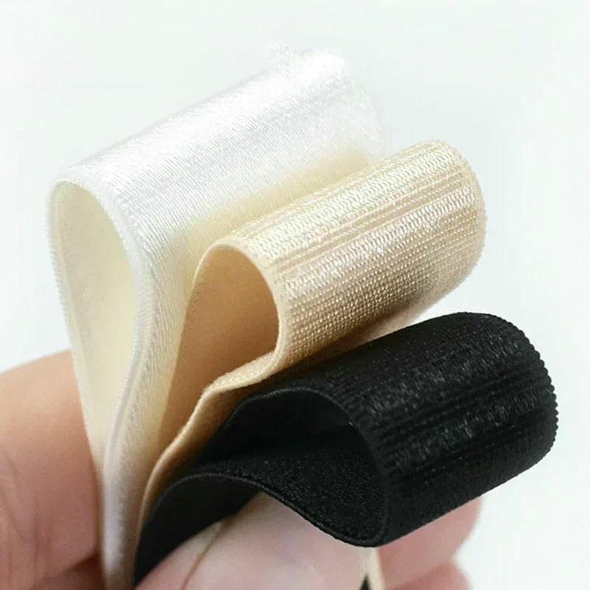 Elastyczna taśma nylonowa, Nylon Elastic Band 6-25mm 10/20Meters Multicolor For Sewing And Crafts(Black 25mm,20Meters)