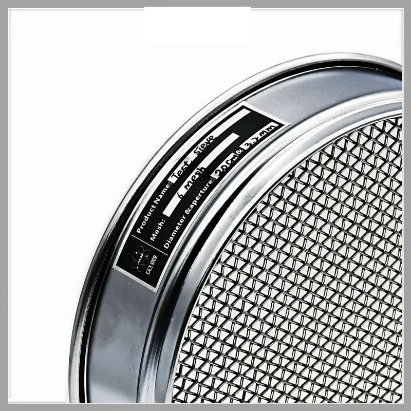 sprzęt laboratoryjny Sito laboratoryjne z tkanej siatki drucianej Sito do pobierania próbek 304 SS Mesh Diam. 20cm(5 mesh 4mm)