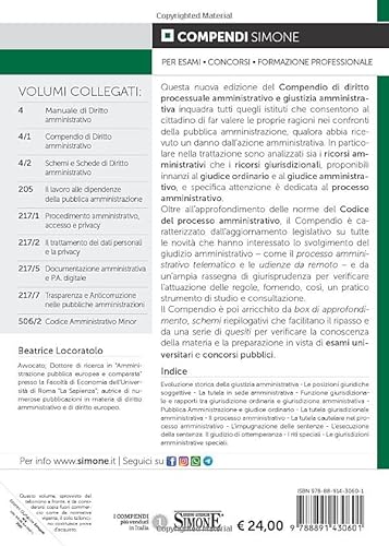 Compendio Di Diritto Processuale Amministrativo E Giustizia Amministrativa - 2