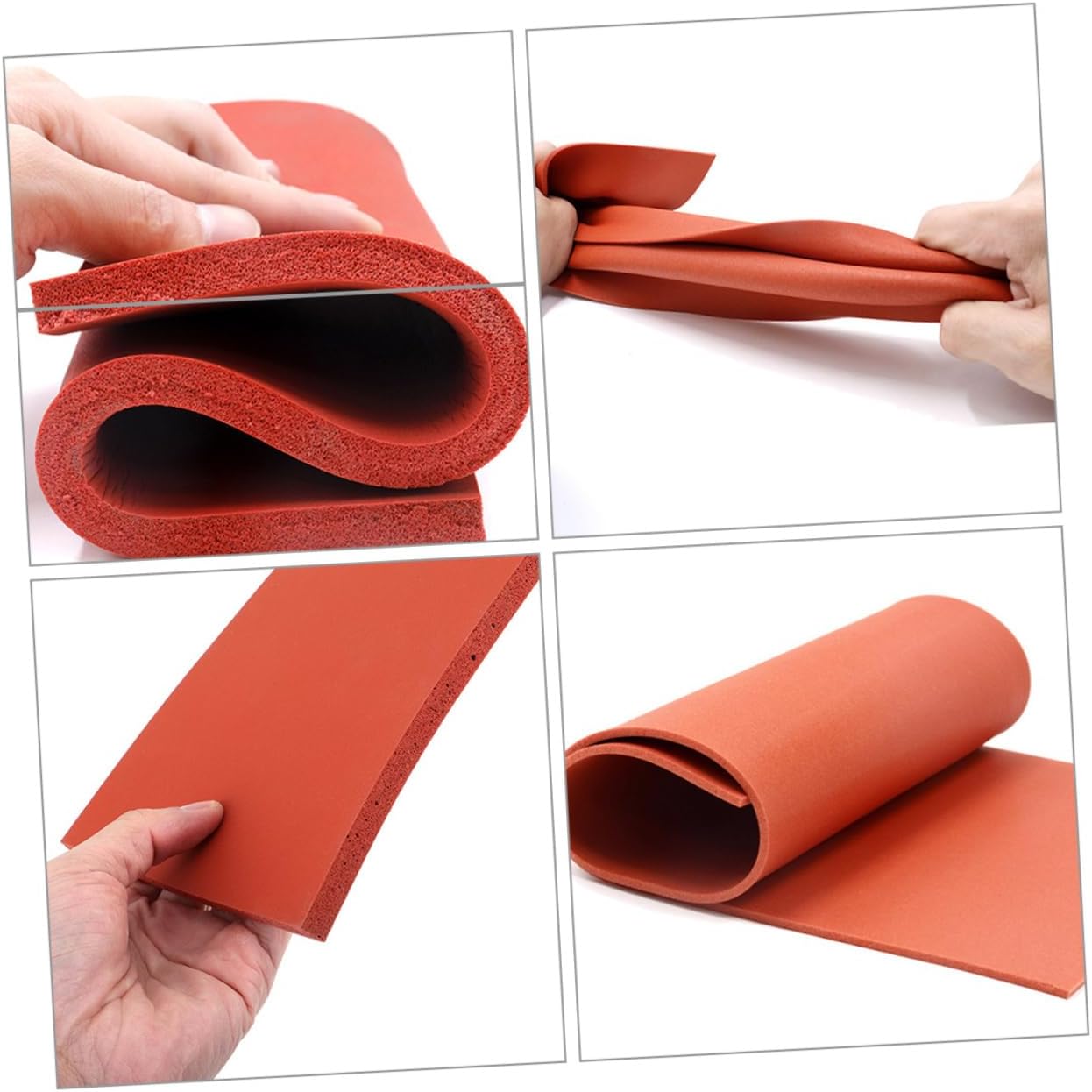 jojofuny 3Pcs High-Temperature Silicone Heat Press Mat Insulation and Shock Absorption Suitable for Craft Projects and DIY Transfers