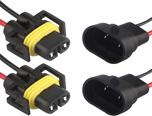 Miniatura 1 de H8 H11 880 881 Adaptador de enchufe macho Conector Arnés de cableado y adaptador hembra Arnés de cableado Cables compatibles con faros o luces