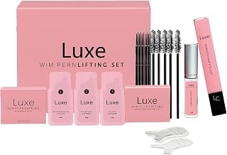 Eyelash Lifting Set Eyelash Perm Set Curling Eyelash Set Glue Upgraded Eyelash Extension Semi Curling Wave Suitable For Salon 10ml Ice Roller (Pink, One Size)