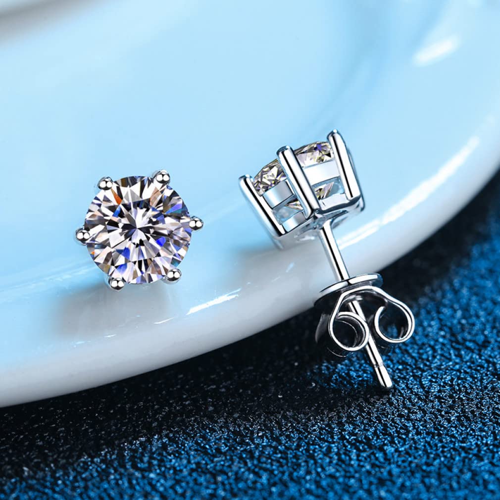 moissanit-Ohrstecker, lab-Diamant-ohrring für Damen, Herren, Liebhaber, Ohrstecker 1