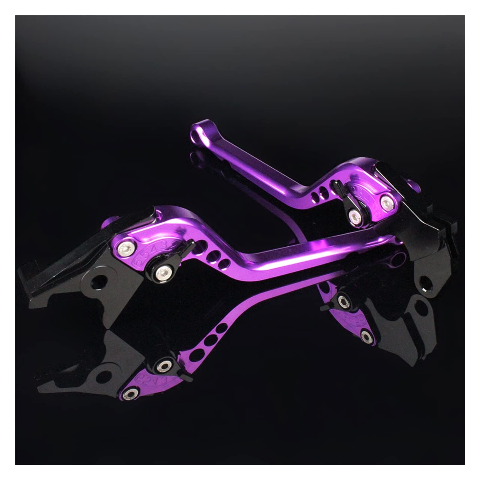 CAIDIS Motorcycle Brake Clutch Lever for Lexmoto for LXR 125 for Euro 5 SY125-10-E5 CNC Motorcycle Adjustable Brake Clutch Lever Accessories(Purple 177mm)