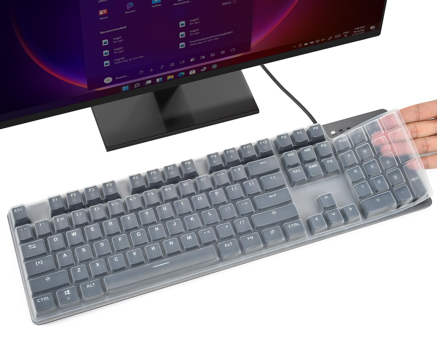 Silikon-Tastaturabdeckung Für Logitech K845 – Schützt Vor Staub & Flüssigkeiten