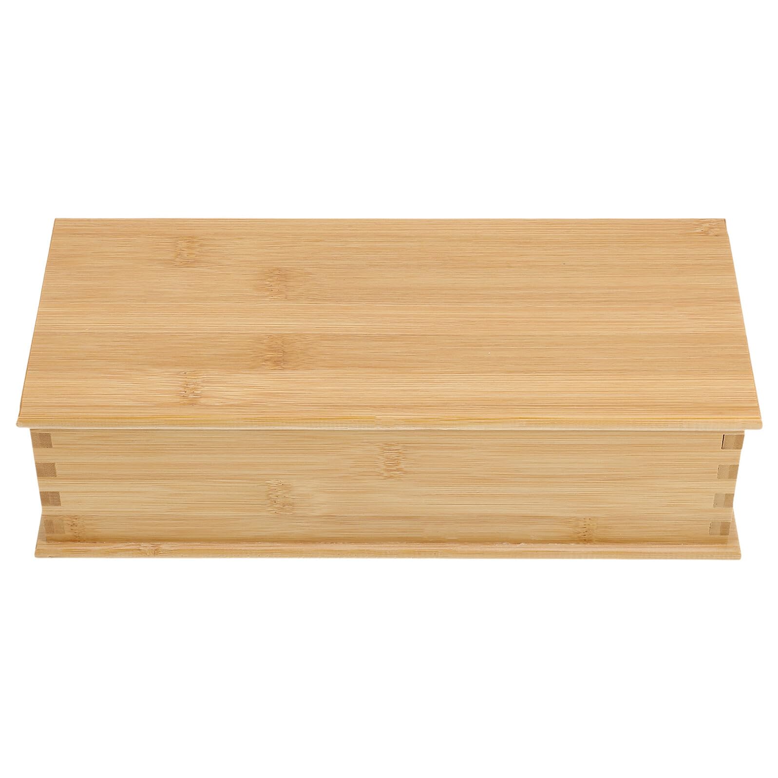 Organizador de de con Tapa Bandeja Porta de Madera Natural Soporte Multifuncional para Cocina Doméstica y Restaurante Diseño Japonés Espacioso y Protector
