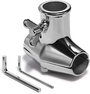 Flag Pole Holder, Rail Mount, Marine Grade 316 Stainless Steel for 1 inch Flag