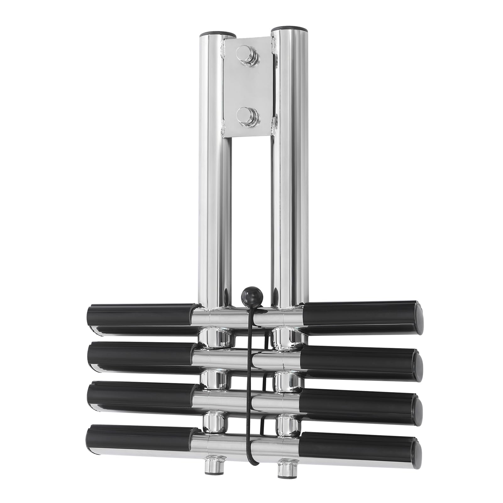 Échelle de piscine en acier inoxydable 304 - 4 marches - Pliable - Pour bateaux, yachts, piscines, capacité de charge : 408 kg