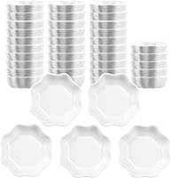 Vista 8 de SOCOSY - Juego de platos de salsa de cerámica multiusos en forma de estrella, platos de condimento, plato de sushi para aperitivos, platos de salsa