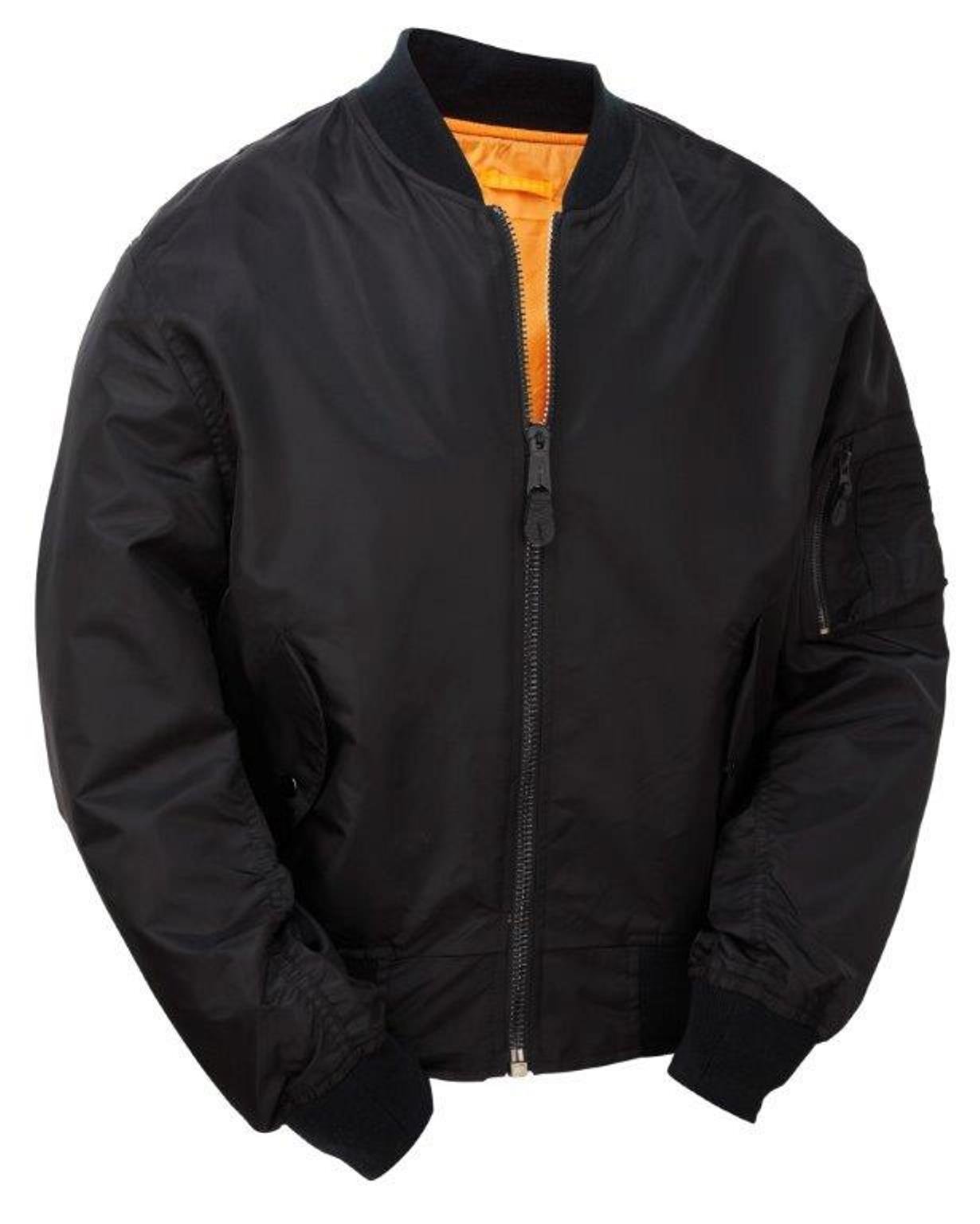MA1 Flight Non-Padded Light Bomber Jacket - Black (L)