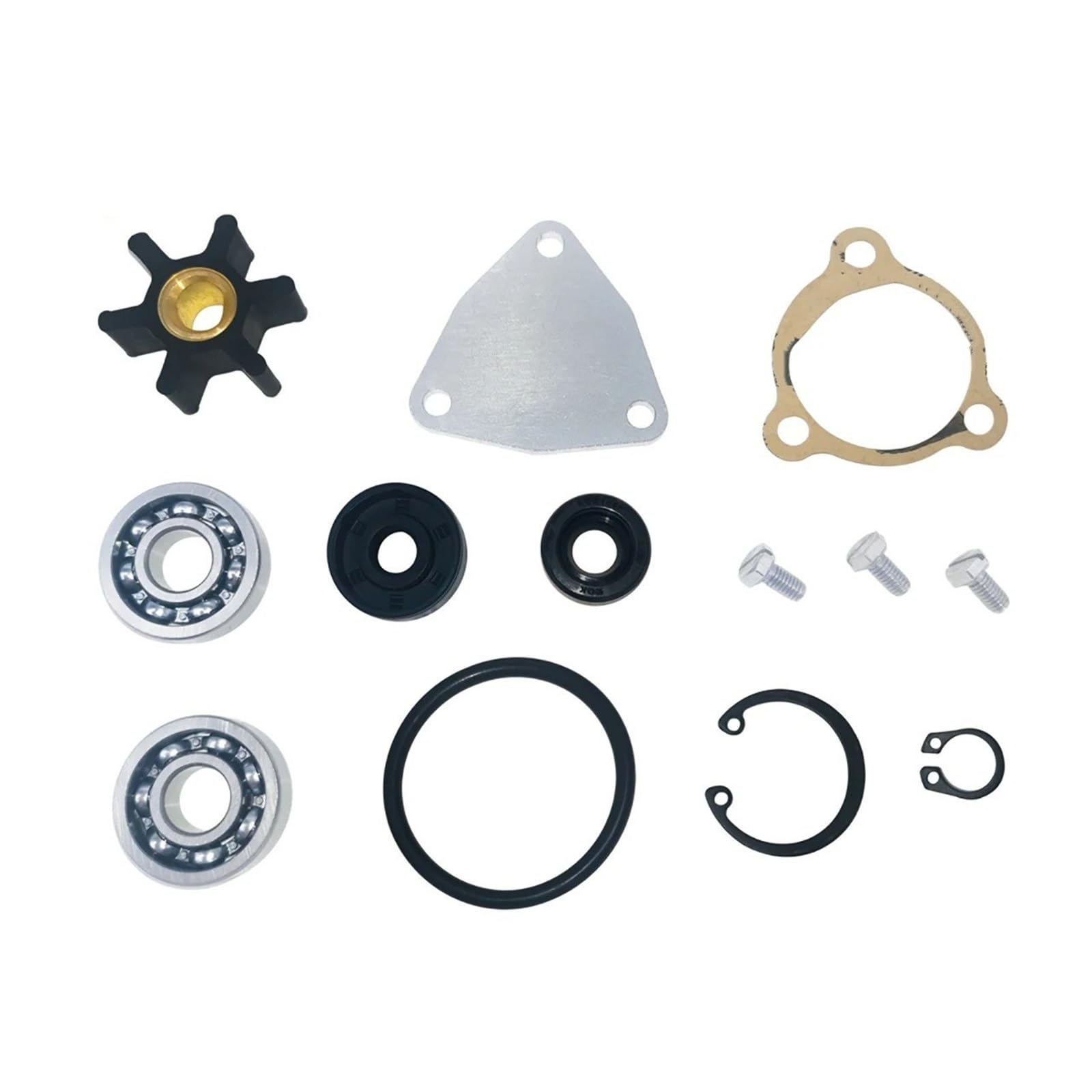 Bomba Agua Kit Principal Reparación Bomba Agua Mar Cruda Para Yanmar 1GM 1GM10 Para Serie 128176-42090 128170-42200 BombaAqua Refrigerante