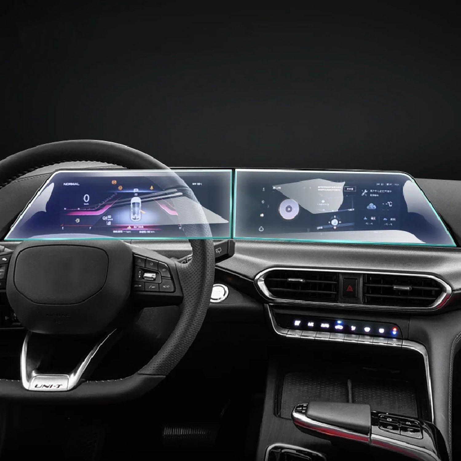 Film écran LCD Changan UNI-T anti-rayures pour navigation GPS