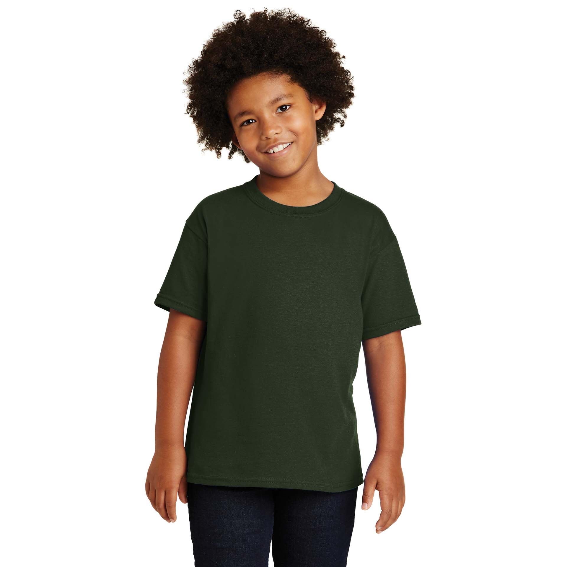 Gildan Youth Heavy Cotton T-Shirt, Style G5000B, 2-Pack