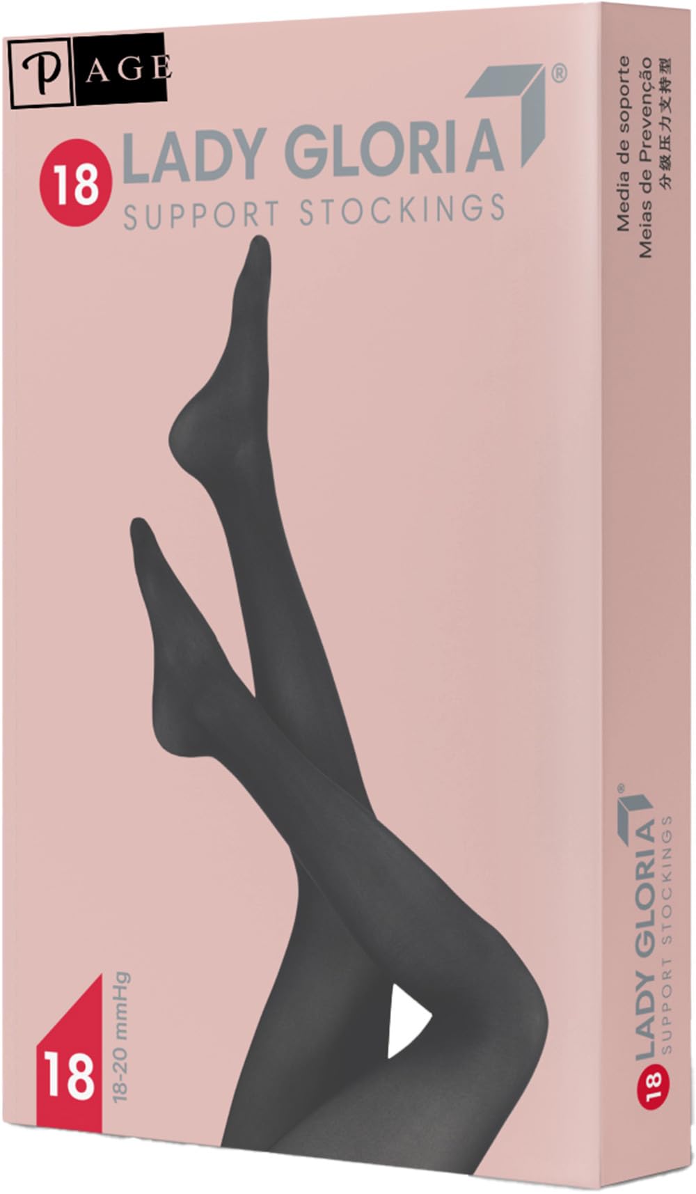 p age Gloria Med Lady Collant Calibrato a Compressione Graduta, Collant di Supporto 18-20 mmHg, Calze per Donna Dinamiaca, Comfort Ottimale, Colore Blue Marine