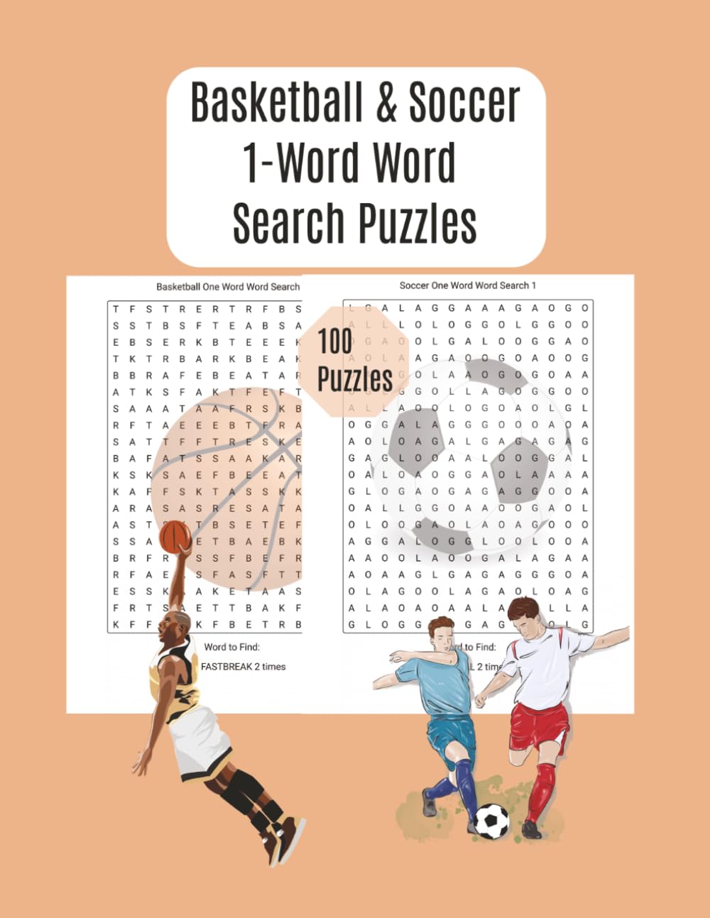 Basketball & Soccer 1-Word Word Search Puzzles