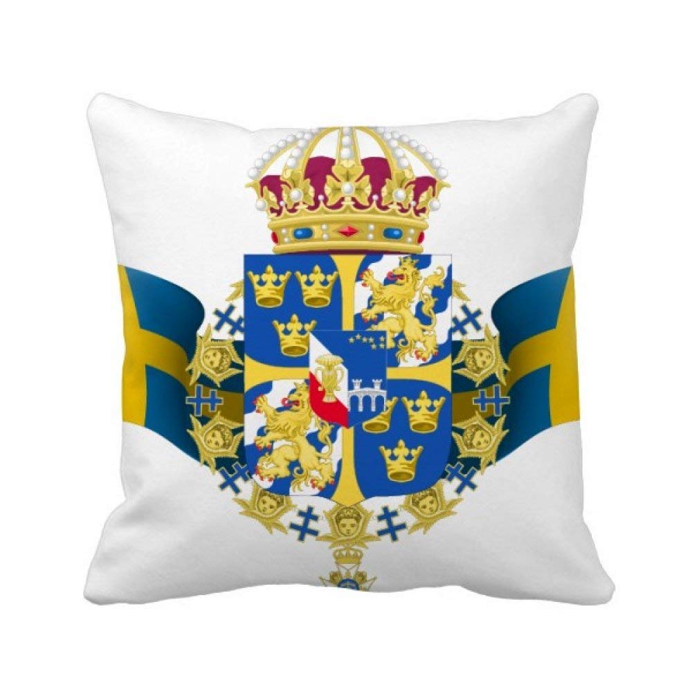 Housse de coussin Suède motif pays taie carrée décoration scandinave