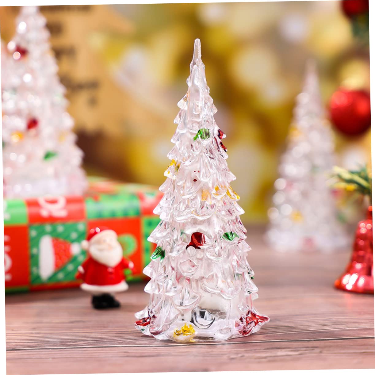 18piezas Luz Led De Árbol De Navidad De Acrílico Para Decoración y Celebraciones