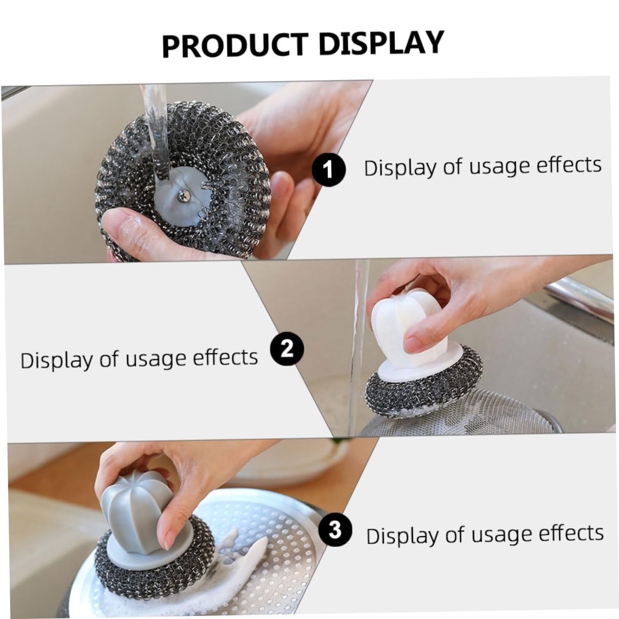 SOLUSTRE Cookware Washing Sponge Home Cleaning Sponge Brush Pot Washing Brush Random Color