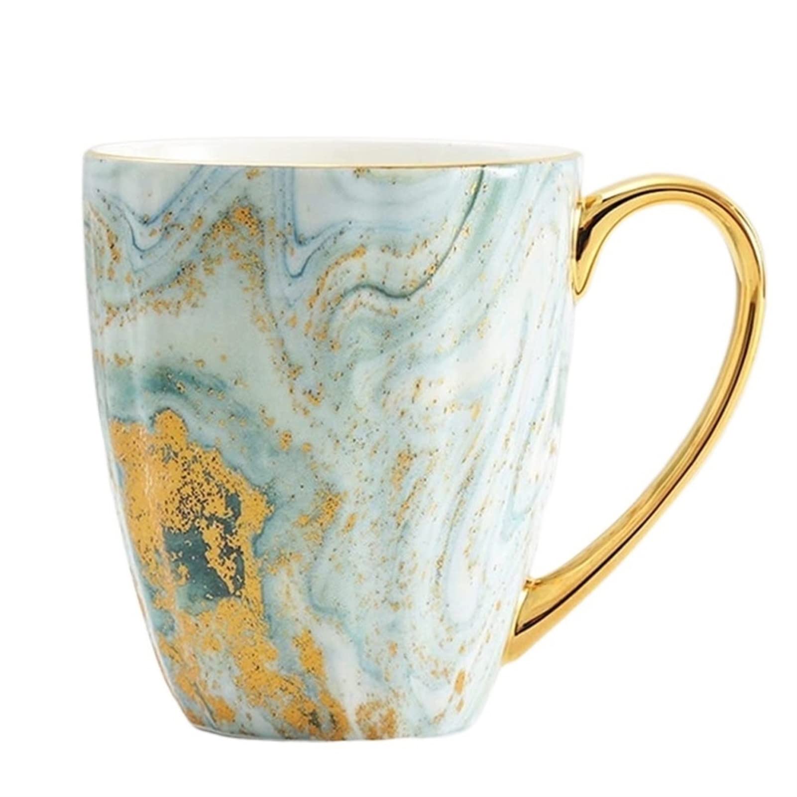 YNIYUJKL European Bone China Mark Cup Breakfast Creative Girl Heart Tea Coffee Couple Ceramic Cup Coffee Cup