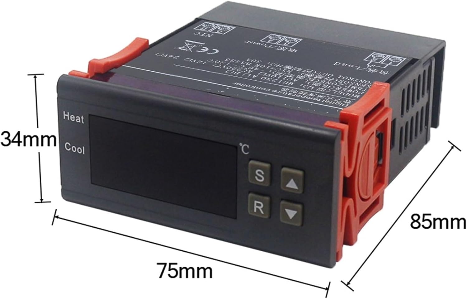 MH1210B Digital Temperature Controller Thermostat Regualator 10A 220V 40~120C for Incubator with NTC Thermocouple
