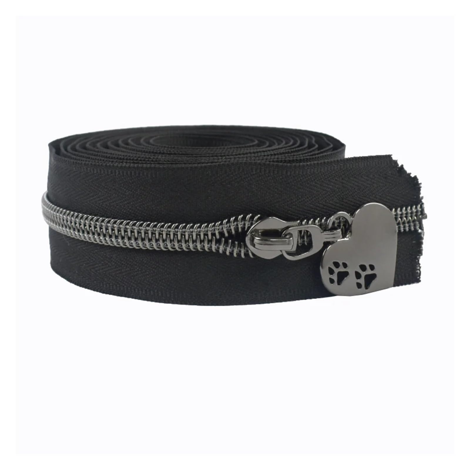 2/3/10M 5# Cerniera In Nylon Al Metro + Cerniere Tira Borsa Scarpe Cerniere Cursori Borsa Indumento Zip Testa chiusura Kit di Riparazione Accessori(Black,10Meter)