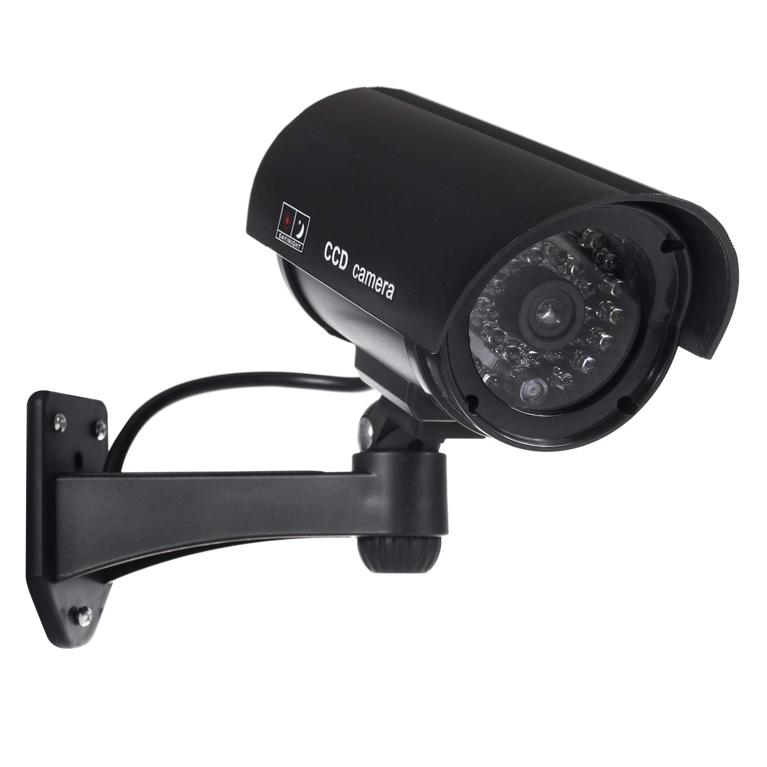 CE IR1100B Dummy LED kamera monitoringowa, atrapa alarmu, wodoszczelna, czarna