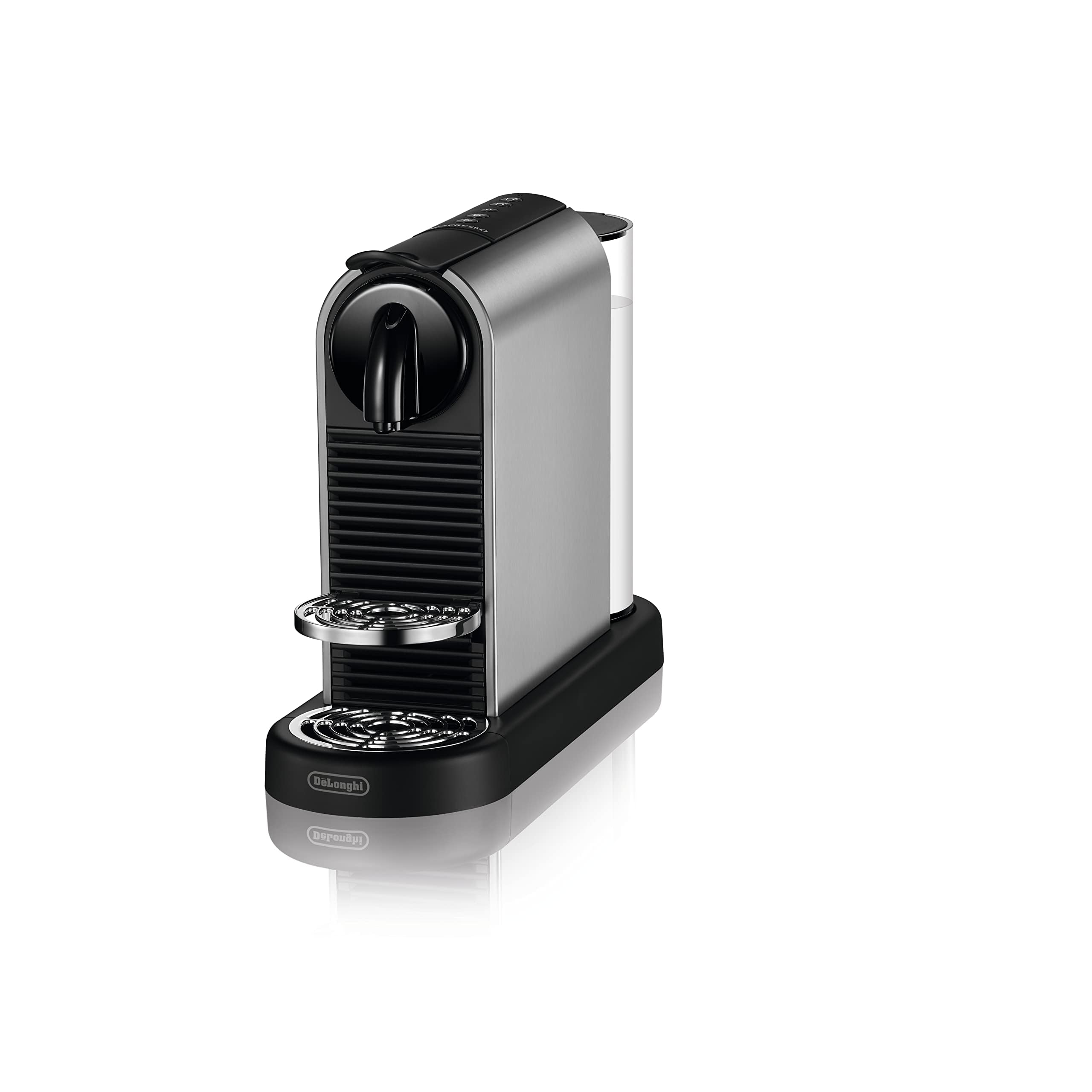 Nespresso De'Longhi CitiZ Platinum EN220.T, Cafetera de Cápsulas, Cafetera de Cápsulas Monodosis, 4 Tamaños de Taza, 19 Bares de Presión, 1260W, Titan