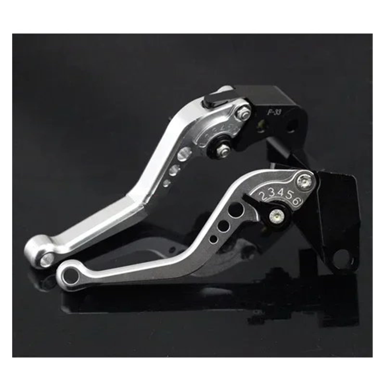 TINGYUS Motorbike Brake Lever for Kawasaki for Z750 for Z750S for ER6N ER6F for ZRX400 for ZXR400 for 400/600 Short Brake Clutch Levers(Short Silver)