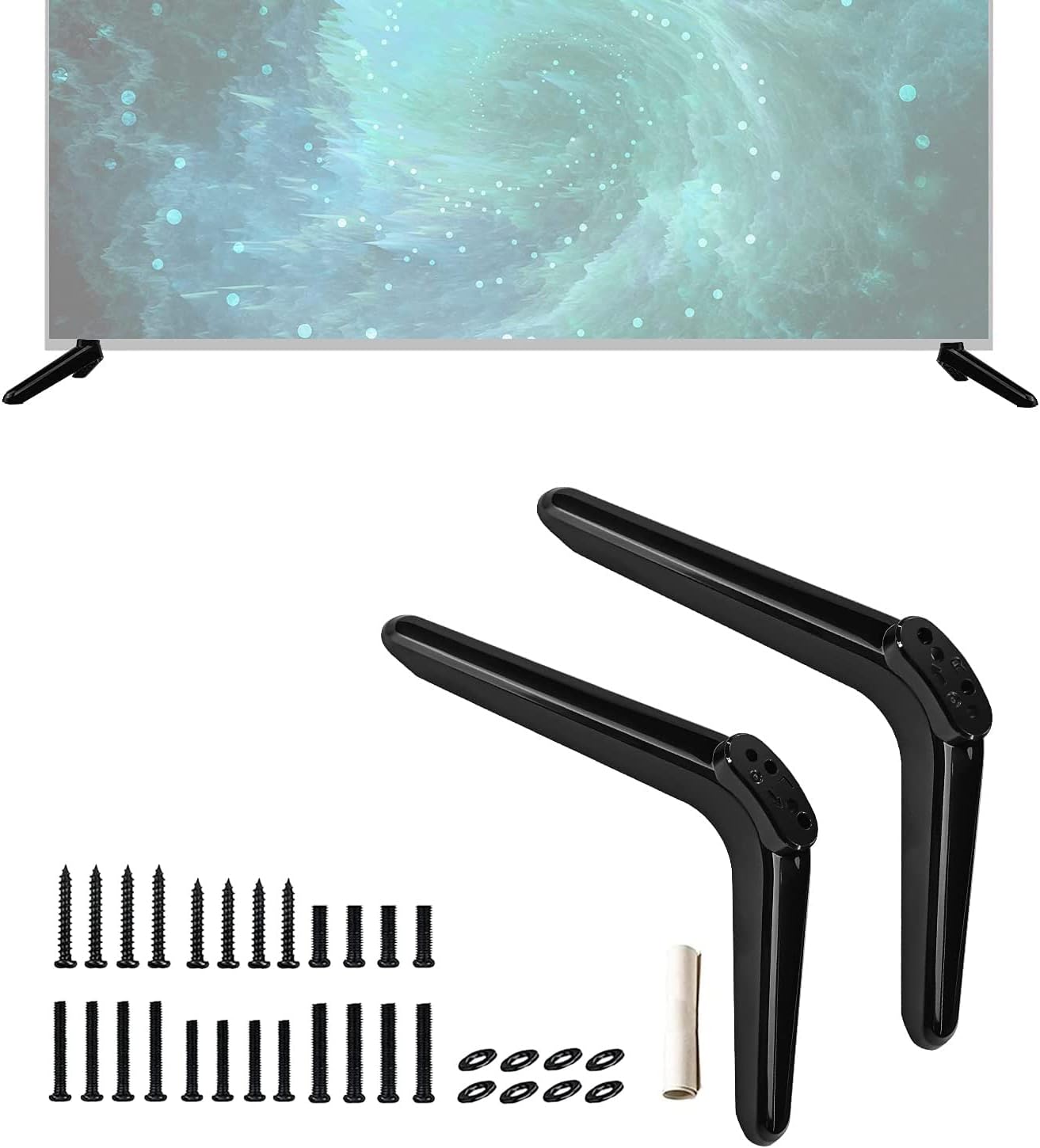 Base Stand for Hisense TV, TV Stand Legs Compatible with 32H3E 40H3E 50R6E1 58R6E