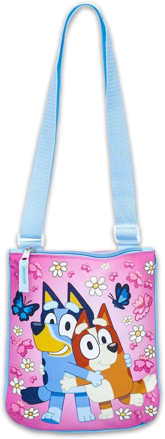 Bluey and Bingo Crossbody Purse for Kids - Handbag Bundle with Crossbody Bag for Girls Plus Stickers, More | Bluey and Bingo Accessories Set for Girls Multicolor - Image 2