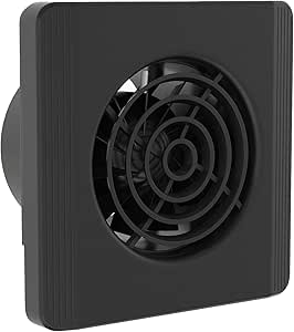 Silent Bathroom Extractor Fan with Timer 4 Inch 100mm Pure - Black ...
