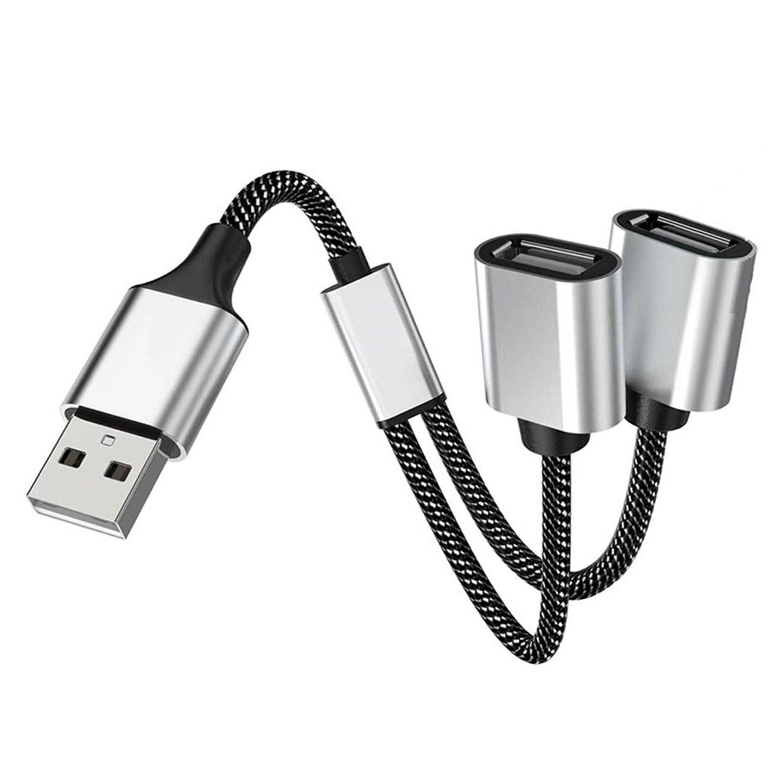 MOGOOD Cavo sdoppiatore USB a 3 porte, USB tipo B sdoppiatore 1 maschio a 3 femmine USB 2.0 adattatore cavo di alimentazione Hub di prolunga per ricarica/trasferimento dati/laptop/Mac