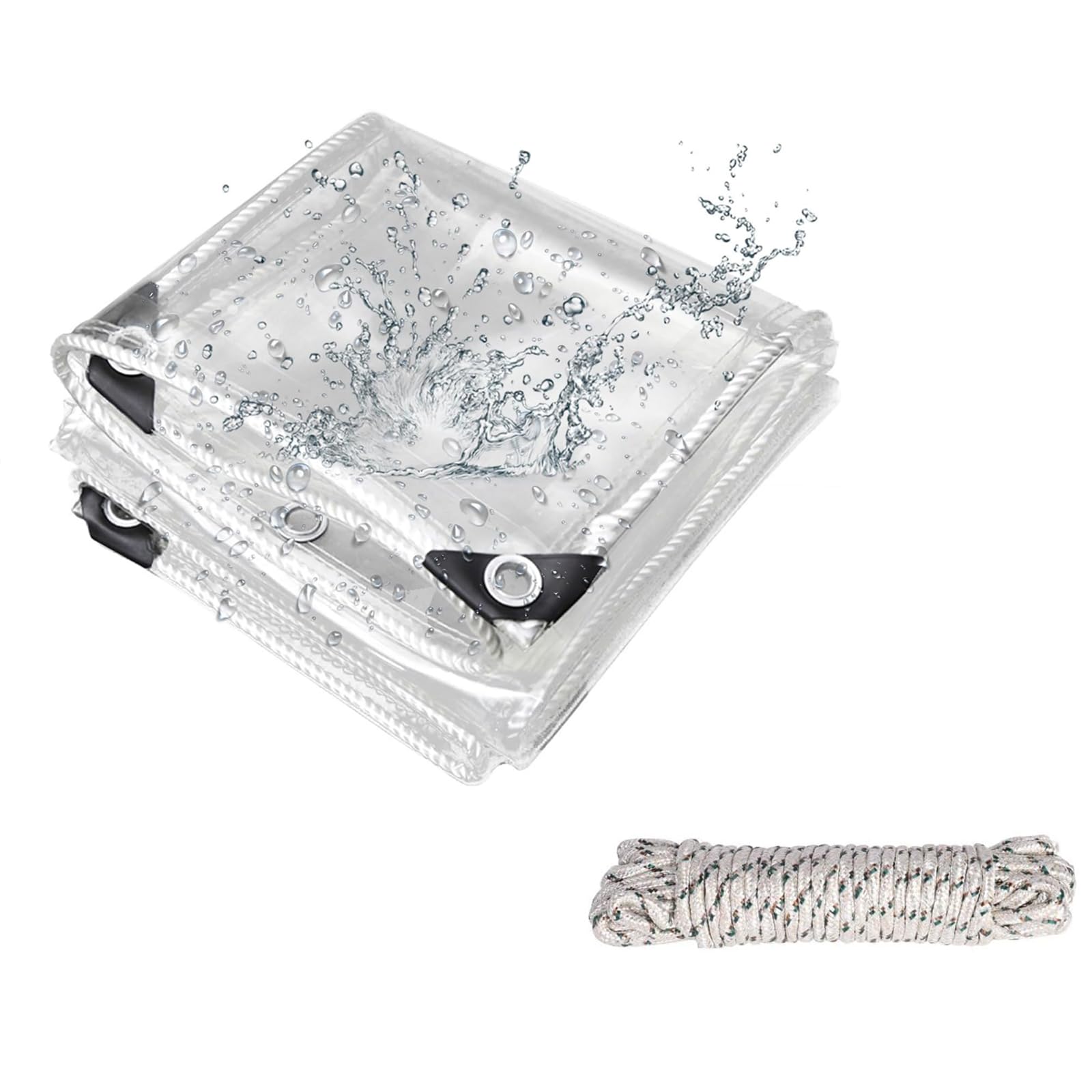 Lona impermeable transparente para solucionar filtraciones en techos de balcones