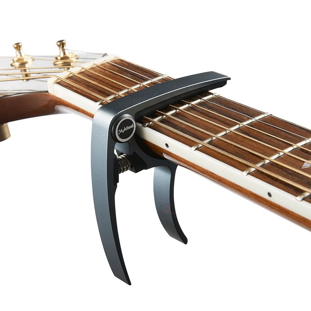 Gitarren-Kapodaster, farbiger Metall-Kapodaster, Ballad Universal-Zubehör, Pitch-Clip MC20 (Farbe: Blau) (Grau)