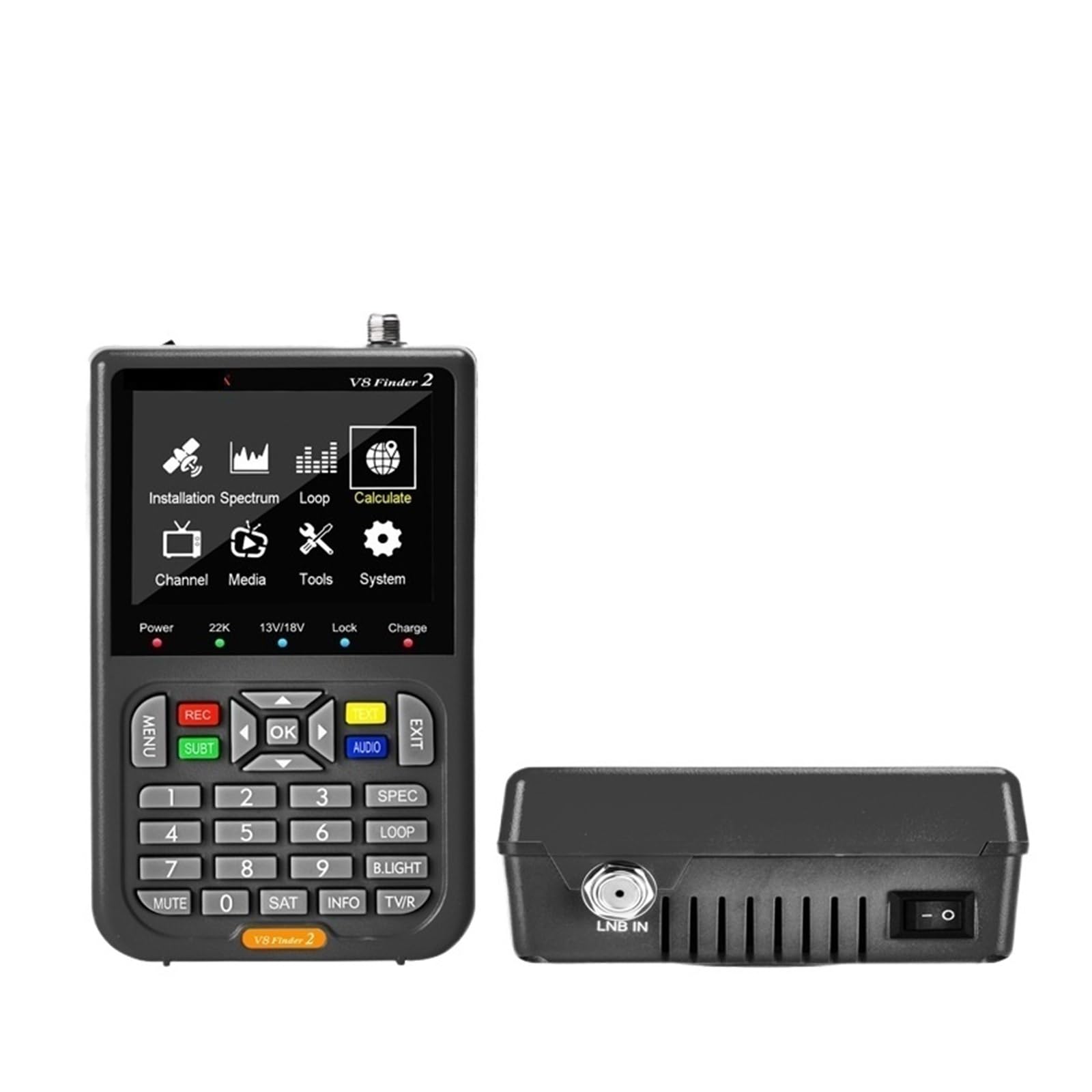 Pointeur Satellite V8 Finder2 DVBS2 Satellite Meter Satellite Finder meilleur que Freesat V8 Finder SATLINK WS-6906 6916 ST-5150 WS-6933 Adaptateur