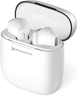 Phoenix - Cuffie Bluetooth senza fili, con scatola di ricarica