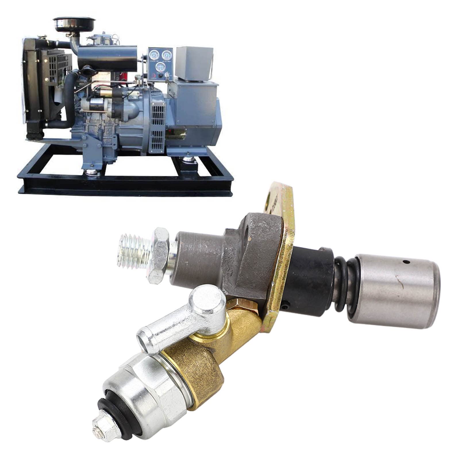 Iniettore di Carburante, Pompa di Iniezione del Generatore Diesel Monocilindrico 186Fa L100N 12V con Elettrovalvola Per Servosaldatrice del Gruppo Elettrogeno