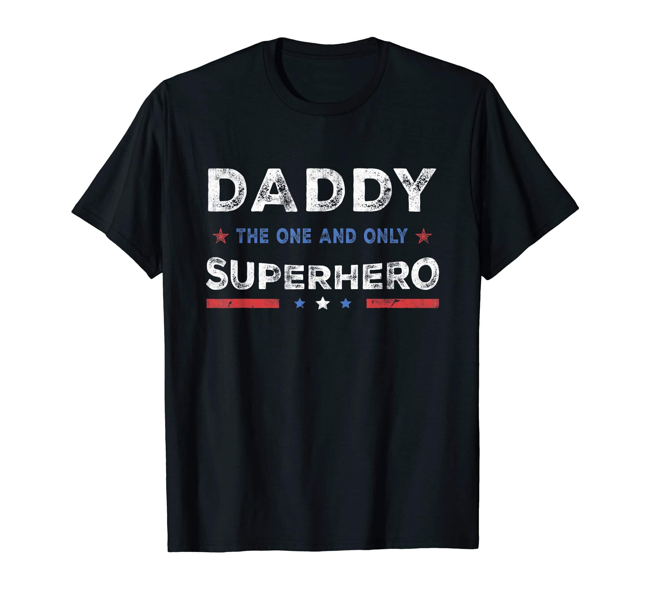 Super Hero Grunge Daddy Best Dad Father WorldDaddy Superdad superhero superdad father hero star T-ShirtOEKO-TEX STANDARD 100