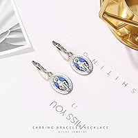 Vista 8 de 50 dijes de Medalla de la Virgen Milagrosa de aleación ovalada Nuestra Señora colgante para mujeres y hombres DIY católico collar pulsera