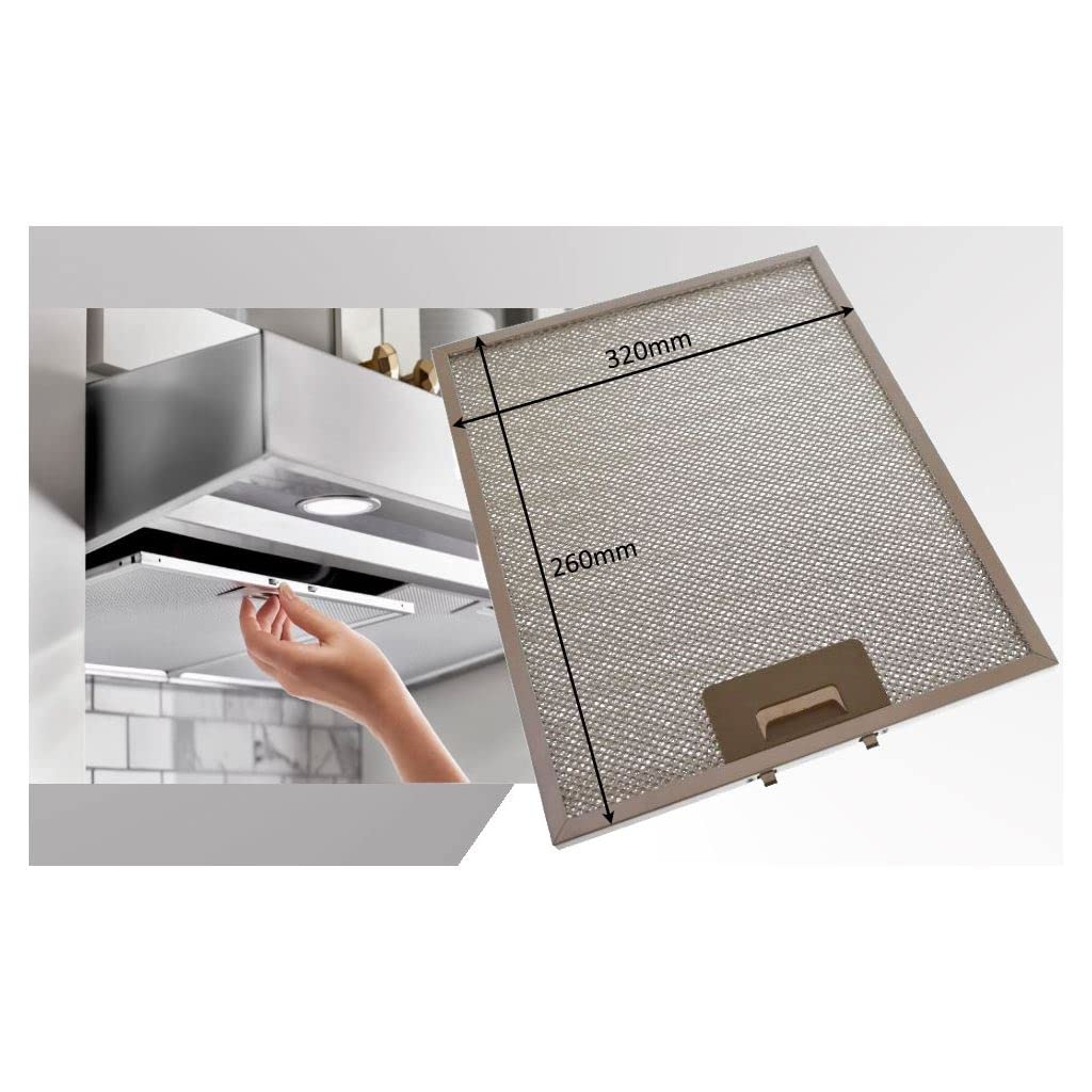 Universal Metall Fettfilter Für Dunstabzugshaube – 320 X 260 Mm, Passend Für Scholtes, Herde & Tricity
